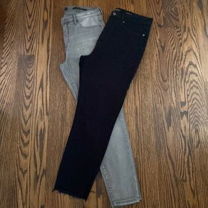 Banana Republic Black & Grey denim skinny jeans, great condition! Size 30 *2for1